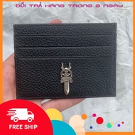Ví card holder chrome heart logo dagger da bò ý fullbox.