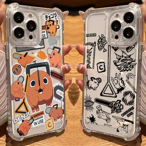 Chainsaw Man Denji Pochita Phone Case For IPhone 17 Air 16 e 15 14 13 12 11 Pro Max Plus Mini SE 202