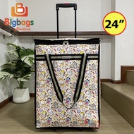 BigBagsThailand กระเป๋าถุงผ้าล้อลาก กระเป๋าเดินทาง กระเป๋า อเนกประสงค์  ขนาดความสูง 24 นิ้ว Code R15024