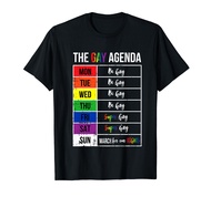 Super Gay Agenda Pride Flag LGBTQ Inspirational LGBT Gift T-Shirt