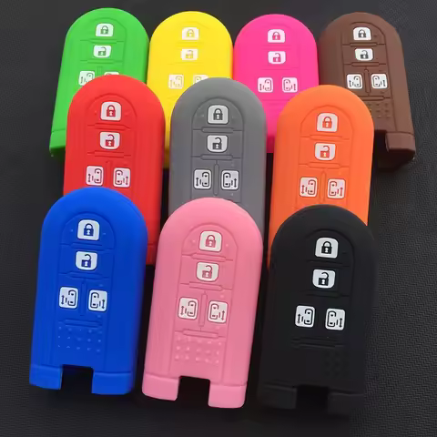 ZAD Silicone car key case cover for Toyota Daihatsu Tanto LA600S Move Custom LA150S moovecanvas LA80