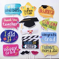 Photo Props GRAD BOARD Aksesoris Photobooth Properti foto (isi 12pcs) dekorasi perlengkapan photopro