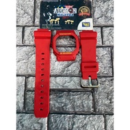 MERAH Dw5600 RED + JAPAN BUCKLE (SUITABLE FOR DW5600/GB5600/GWX5600/GWB5600/DW5750)