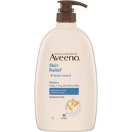 Aveeno - 天然燕麥高效舒緩沐浴露 1L (1000ml) 無香料  #1429