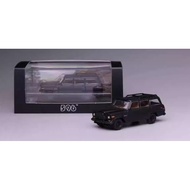 596 1/64 Wagner Station Car Matte Black Alloy Car Model Alloy Gift