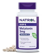Natrol Melatonin Time Release Tablets, Helps You Fall Asleep Faster, Stay Asleep Longer, Strengthen 