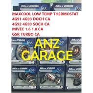 4G91 4G92 4G93 SOCH DOCH MIVEC GSR MAXCOOL LOW TEMPERATURE THERMOSTAT 68C 68DEGREE LOW TEMP