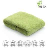 HERA 3M專利瞬吸快乾抗菌超柔纖-小浴巾2入組 香草綠