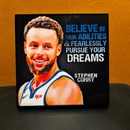 Stephen Curry : Motivational NBA Pop Art Poster Frame