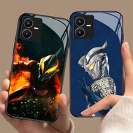 YS-96 Ultraman HD Glass Casing for VIVO Y22 Y35 Y75 Y28 Y22S V25 Y55 iQOO Z6