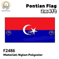 Pontian Flag Nylon Polyester Pontian Flag Bendera Daerah Johor Bendera Pontian  Bendera Daerah Johor