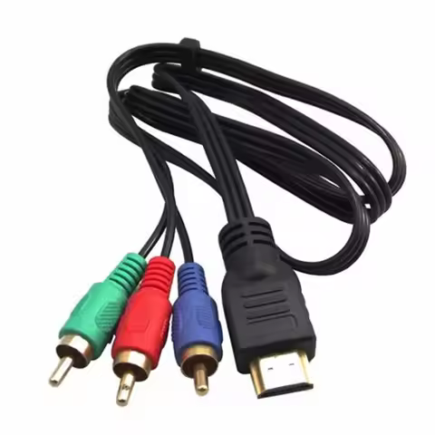 3ft HDMI-compatible M Male to 3 RCA M Video Audio Converter Component AV Adapter Cable DV High Quali