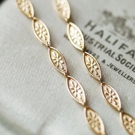 Japanese Agete bracelet with exquisite embossed Gairo leaf pattern, an ins-fashion gift