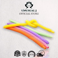 Unusual J Coloured Whistle Flexible Long Extend Straw - 1 Piece