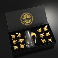 Zodiac Wine Set Gift Box Wine Jug Wine Glass Light Luxury Glass Wine Set Retro Wine Set