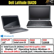 Dell Latitude E6420 14-inch Laptop Notebook 2.50 GHz i5 2nd Gen 4GB 250GB Windows 10 Professional