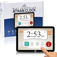 Masjidal 8" Digital Azan Clock with WiFi, Dynamic Touch Screen, Worldwide Prayer Times, Full Quran P