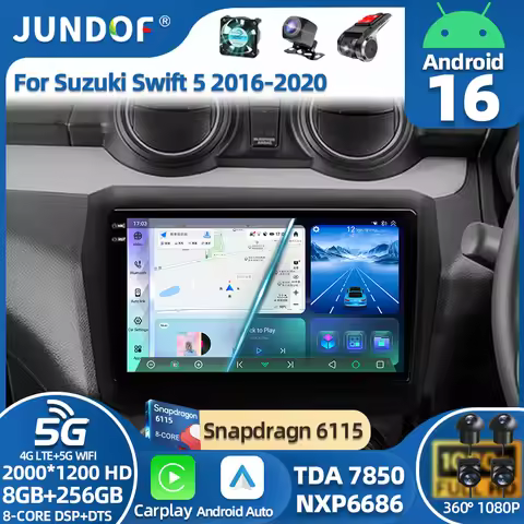 For Suzuki Swift 5 2016 - 2020 Car Radio Multimedia Video Player Navigation Android 15 stereo GPS
