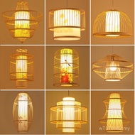 Bamboo Lamps Chandelier Inn Chandelier Birdcage Chinese Restaurant Pastoral Style B & B Hot Pot Rest