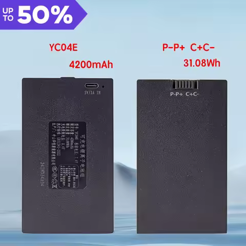 YC04E 4200mAh P-P+ C+C- 31.08Wh Rechargeable Lithium Battery for Smart Lock Password & Fingerprint L