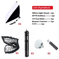 สตูดิโอถ่ายภาพ ไฟต่อเนื่อง ไฟสตูดิโอ 300w LED E27 Studio Light Softbox ไฟถ่ายรูป ไฟไลฟ์สด ถ่ายวิดีโอ