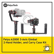 Feiyu A2000 3-Axis Gimbal, 2-Hand Holder, and Carry Case Kit