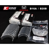 KING Bearing Honda B16A VTEC DOHC 16V &amp; B20B size STD 0.25 0.5 0.75 1.0mm for Civic EF9 EG6 EG9 CR-V RD1 RD2 RD3