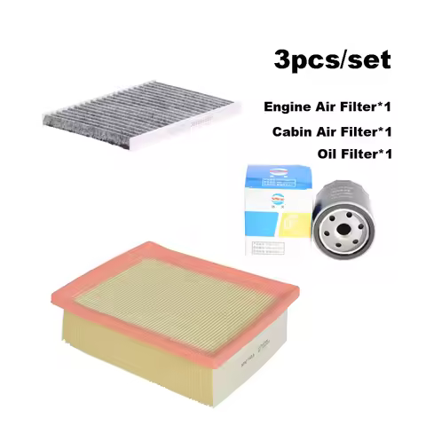 3pcs Filter Set For CHERY Tiggo 2 1.5L 2019-2023 3x 2 PRO DR3 SQRE4G15C Engine Fresh Air Cleaner Cab