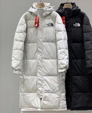 韓國預訂優惠 The North Face Logo 90白鴨絨長款羽絨外套 2色可選 防水面料 高CP值男裝