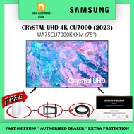 Samsung 75" Crystal UHD 4K CU7000 (2023) | UA75CU7000KXXM 75 Inch TV Television 电视机 Replace UA75AU7000KXXM