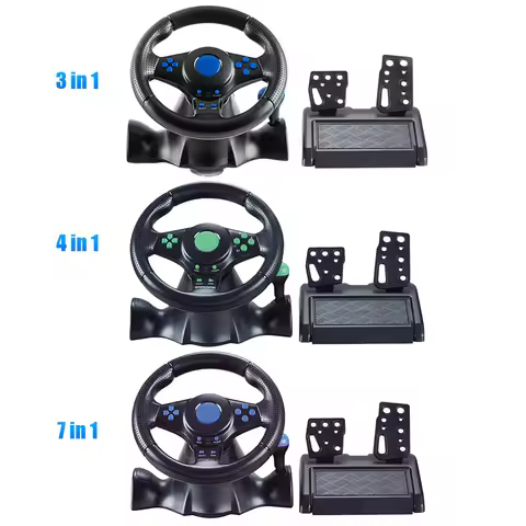 Racing Wheel & Pedals Dual Clutch Launch Control Game Racing Wheel Controller for Switch/xbox One/36