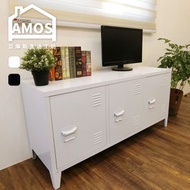 [特價]【Amos】120CM展示置物鐵櫃白色