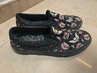 Vans Slip On Glow in the Dark Frights Black Bats Vampire Shoes