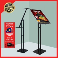 (Ready stock at Malaysia) Easel Banner Stand with Adjustable Rotating Height Single Side Poster Boar