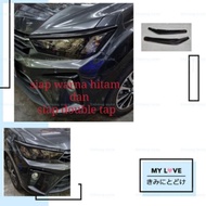 perodua bezza 2020 2021 2022 eye lid cover ABS /bezza Headlamp Lid Cover Eyebrow Eyelid Lip Eye brow