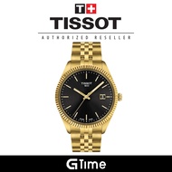 [Official Warranty] Tissot T156.410.33.051.00 Men's Ballade 40mm Gold Quartz Watch T1564103305100 Ja