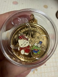 中古Sanrio Puroland 2001 Hello Kitty 樂園限定紀念金幣鎖匙扣