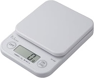 Tanita KF-200 WH Cooking Scale, 0.4 oz (1 g) Unit, Up to 4.4 lbs (2 kg), White, Kitchen Scale, Cooki