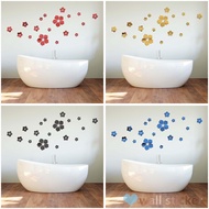 3D Cartoon Small Flower Acrylic Mirror-surface Wall Stickers Bedroom Bathroom Waterproof Stickers Self-adhesive Wall Stickers