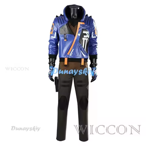 Game Valorant Yoru Cosplay Men Costume Roleplay Fantasia Outfits Jacket Gloves Man Fancy Dress Up Pa