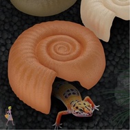 YGBG Reptile Hidden Cave, Aquarium Landscape Decoration Ammonite Shape Hideouts Shelter, Decoration 