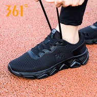 361 Sneakers Men's Running Shoes Summer Net Shoes Black 361 Degree Casual Shoes Mesh Breathable Shoe