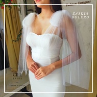 Zaskia bolero wedding dress cover BRIDE dress decoration by CIEL BRIDE