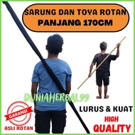 BELANJA CERDAS, HIDUP LEBIH BAIK! SEPAKET SARUNG DAN TOYA ROTAN ASLI -