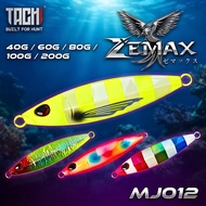 【Ombak X】TACHI ZEMAX MJ012 Slow Pitch Jig 40–200g Glow Luminous Metal Jig | Light Jig Candy | Umpan 