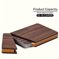 Wooden Exquisite Walnut Business Card Storage Box Business Solid Wood Business Card Holder Business 