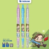 (Free 1 Gel-012/DO When Buying 10) Combo 5/10 Akooland Tahi Thien Long GEL-074/AK Gel Pens - Super f