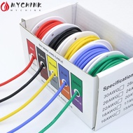 CHINK Heat Resistant 5m X5 Rolls Copper Wire 24/22/20/18AWG Electrical Tinned