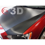 3d CARBON FIBER Black Matte Sticker