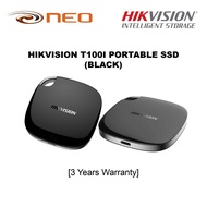 HIKVISION T100I PORTABLE SSD 256GB/512GB/1TB (BLACK)  | 3 Years Warranty